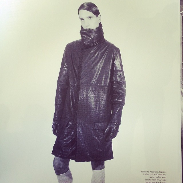 #victoria/tomas leather and sheepskin coat in CRUSH fanzine Obsession issue 9 #leather #crushfanzine #menswear #aw2014 @publicimagepr