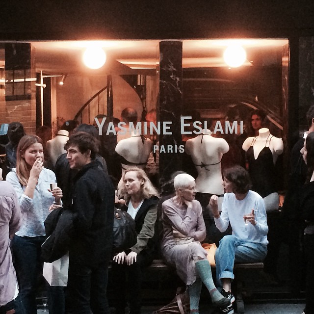 Yes Vivienne Westwood loves Yasmine Eslami @yasmineeslami #parisfashionweek